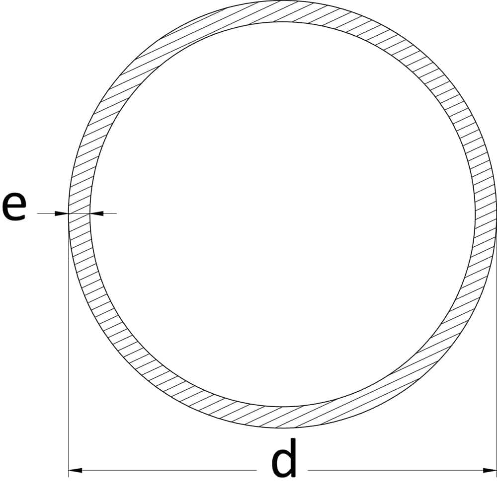Dimensions tube rond
